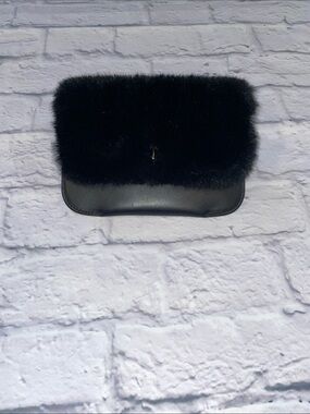 Kate Spade Leather and Faux Fur Clutch